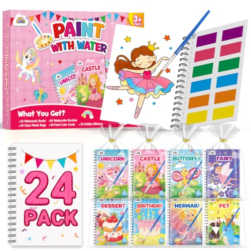 ZMLM 24 Pack Coloring Books - Birthday Party Favors for Kids 4-8 Craft Gift - style: Girl