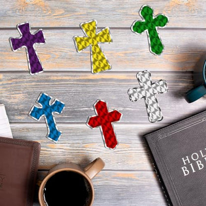 600 Pcs Prism Crosses Stickers for DIY