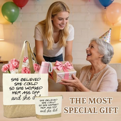 FriendsTote Bag, Funny gift Friend Tote bag, Best friend Makeup Bag, for Women Men Best Friends Birthday Gift - color: Believed 0158