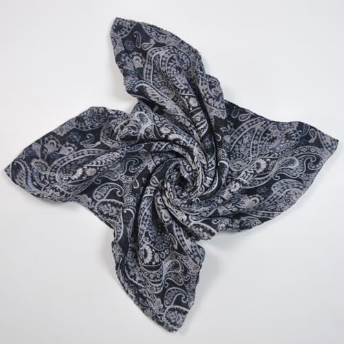 Jersey Knit Infinity Scarf Colorful Head Wrap for Travel - color: Color-b09