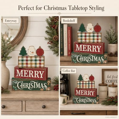Christmas Decorations Indoor, Merry Christmas Snowman Tree Home Decor - style: Christmas