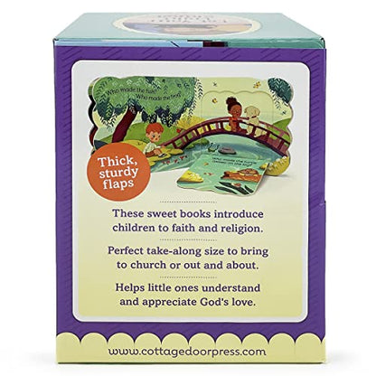 Little Sunbeams Religious Lift-A-Flap 4-Book Set for Babies and Toddlers, Ages 1-5