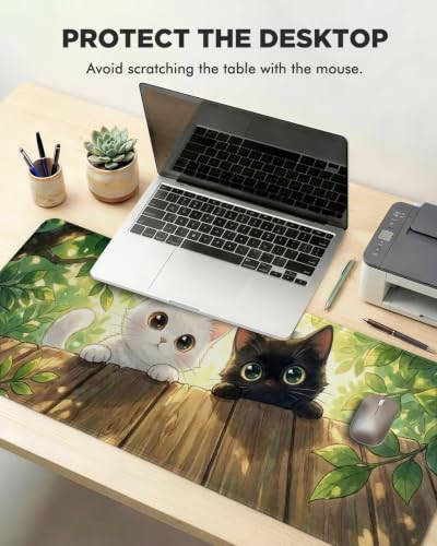 Mouse Pad, Desk Mat, 31.5x11.8in Large Mousepad, Kitten - color: Kitten