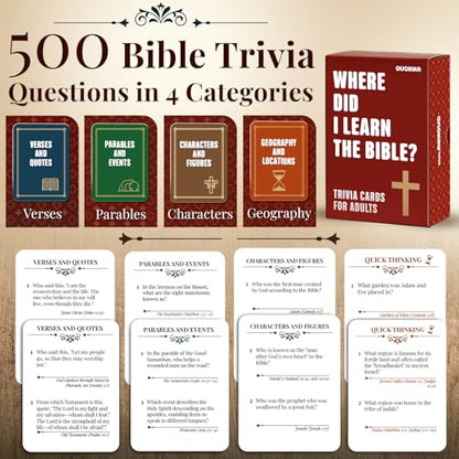 Quokka Trivia Game for Families - Fun Educational Trivia Cards - color: Brown