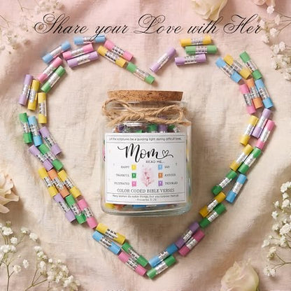 Solmay Bible Verse Jar for Mom, Read This When Scripture Cards - color: Bible Verses Jar For Mom