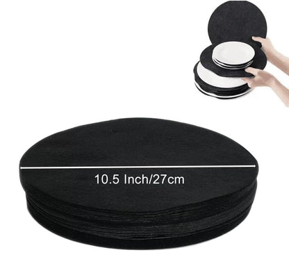YYCRAFT Felt Plate China Storage Dividers Protectors 36 Pack Black Thick Premium Soft Round Felt Circles (10.5 Inch,Black) - size: 10.5 Inch(Black)