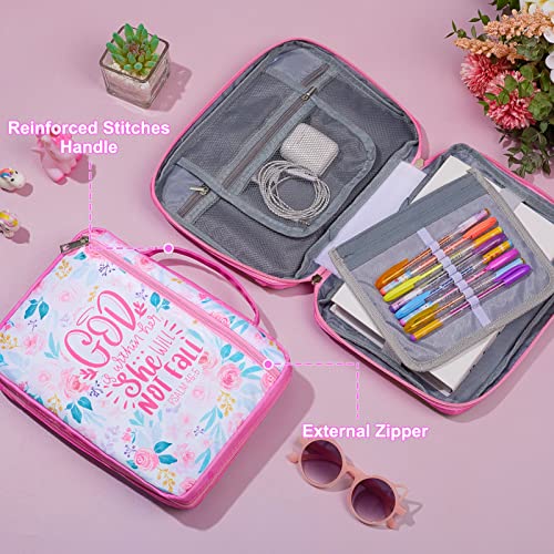 ICOSY Bible Cover, Church Bag for Women and Girls - color: Floral