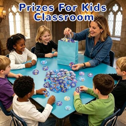 52 Pack Knight & King Party Favors Fidget Spinner for Kids Birthday, Royal Boy Fidget Spinner Bulk for Classroom Rewards, Goodie Bag Stuffers, Kingdom Boy Party Supplies - color: Tl-sa-3-blue
