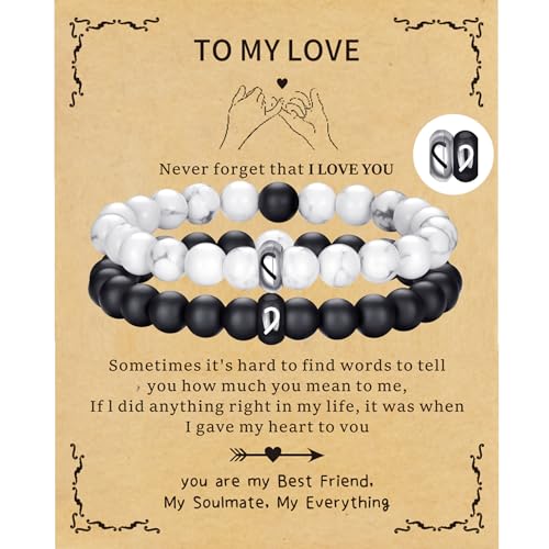 RANKEEF Tiger Eye Bracelet For Men 8MM Natural Stone Stretch Adjustable Black Crystal Beaded Bracelet for Men Women Gifts - color: 2,white,black-A