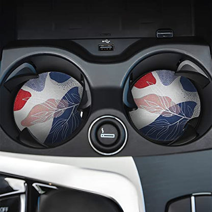 Moly Magnolia 2 Pack 2.75 Inch Car Cup Holder Coasters, Style K - color: Style K