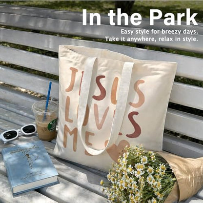 Bible Tote BagsGifts for Women, Cute Christian Church Canvas Tote Bag Christian Reusable Shopping Bags - color: Bible-03