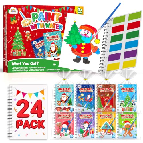 ZMLM 24 Pack Christmas Coloring Books - Birthday Party Favors for Kids 4-8 - style: Christmas