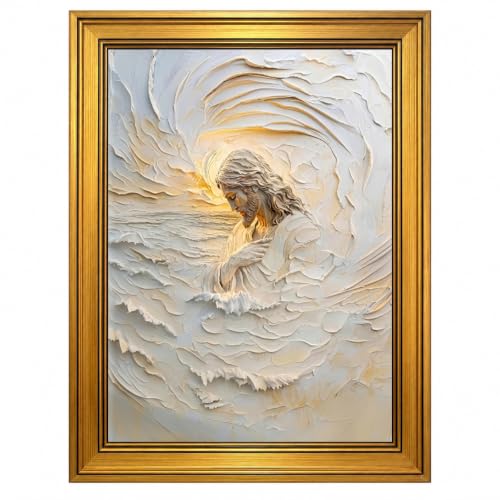 Christian Texture Jesus Canvas Wall Art Framed Neutral Artwork 10X8 Inch - color: Christian TextureJesus Canvas 26, size: 10"L x 8"W