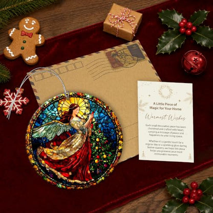 Guardian Angel Suncatcher Gifts for Women, Angle Christmas Ornaments 2026 - color: Angel Suncatcher