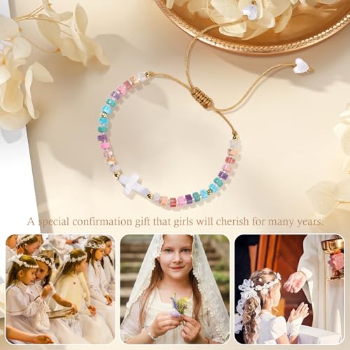 Bracelets for Girls Cross Soccer Bracelets Birthday Gifts for Girl - color: 2# 10th Birthday