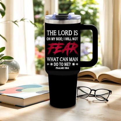 DUUV Faith over Fear Tumbler 40oz, Insulated Christian Gifts for Women Man - color: Not Fear Faith