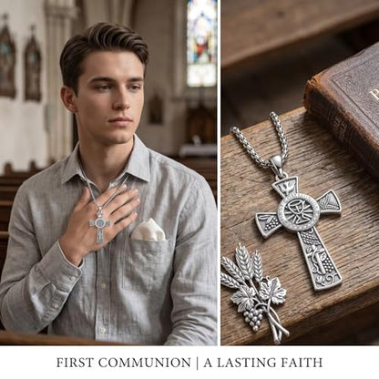 Confirmation Gifts Sterling Silver Confirmed in Christ Religious Catholic Jewerly - color: R