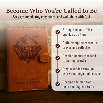 Prayer Journal For Men Christian Bible Study Daily Leather