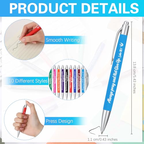 Gueevin 200 Pcs Inspirational Pens Employee Gift, Bible Verse - style: Bible Verse