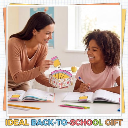 Eaasty 60 Pcs Back to School Magnetic Bookmarks Bulk Pencil Magnet Book Page Marks Clips for Students Teachers First Day of School Classroom Rewards Office Supplies Home Reading Favor - style: Pencil
