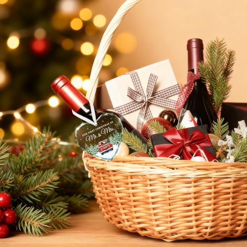 Wedding Gifts for Couples 2026, First Christmas Married Ornament 2026 - color: 1st Mr & Mrs 2