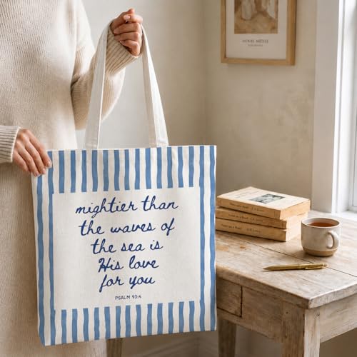 Christian Tote Bag - color: Blue Beach
