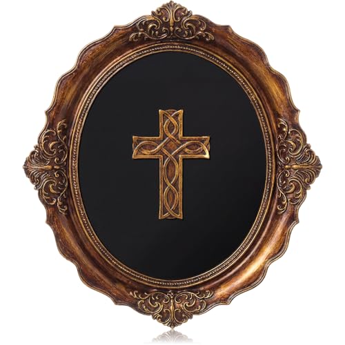 Thyle Cross Wall Art Decor Vintage Sculpture Catholic Wall Art - style: Cross