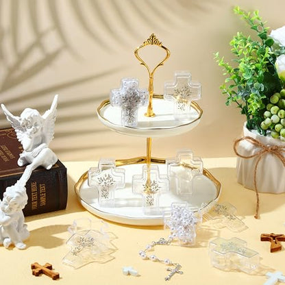 Ferreve First Communion Cross Trinket Box 2.05" x 2.64", 50 Pcs