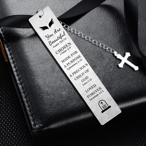 Christian Gifts for Women Christian Bookmarks Religious Bookmark Bible Bookmark for Women - color: Silver