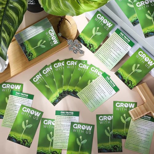 200 Pcs Gospel Tracts Salvation Cards,Grow with Us - style: Grow with Us