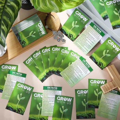 200 Pcs Gospel Tracts Salvation Cards,Grow with Us - style: Grow with Us