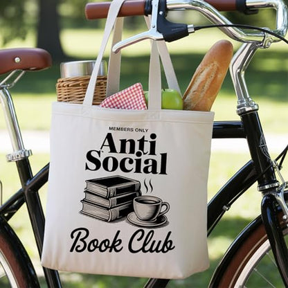 Book Lovers Gifts Canvas Tote Bag Tote Bag for Women Reusable Shoulder Bags for Grocery Beach Work - color: Silver