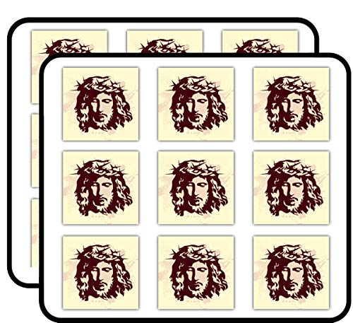 Face of Jesus 2" 18 Pack Planner Calender Scrapbooking Crafting Stickers