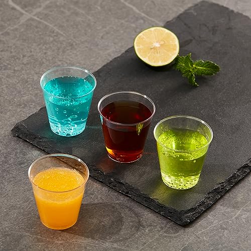 JOLLY PARTY 1 OZ 1000Pack Plastic Shot Glasses Disposable Cups Tasting Cups