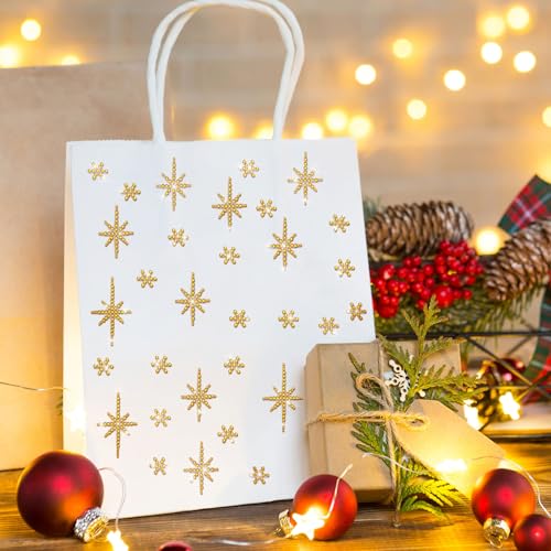 Epakh 84 Pcs Gold Bethlehem Star Stickers Glitter Bling Rhinestone Sticker - color: Gold, size: Bethlehem Star