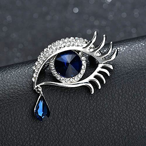 Comelyjewel Premium Quality Personality Tear of Angel Rhinestone Brooch Pin Covered Scarves Shawl Clip for Women Ladies