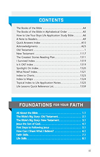 NLT Boys Life Application Study Bible (Softcover)