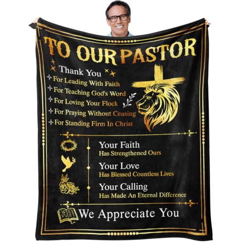 Pastor Appreciation Gifts,Pastor Gifts for Men,Pastors Blanket 60" x 50" - color: Pastor