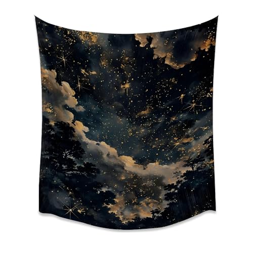 BZWAPQ Fantasy Celestial Aesthetic Vintage Tapestry Dark Academia Astrology Artwork Wall Hanging Decor Maximalist Gothic Starry Print Tapestries for Bedroom Living Room Dorm Wall Decor white30x40inch - color: WMDGTFT-B, size: 40"L x 30"W