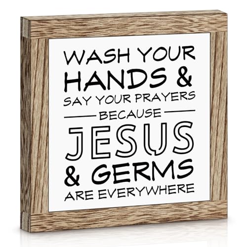 Christian Desk Decor Bible Verse Decor Wooden Sign Christian Gifts for Women Men Confirmation Baptism Easter Gifts Religious Birthday Gift for Her Mom Grandma Daughter Granddaughter Friends - color: Bible Verse Decor Wooden Sign