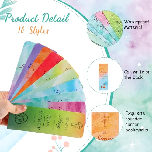 200 Pcs Christian Gift for Women Christian Accessories Include 50 Bible Verses Notebook 50 Church Bookmark 50 Ballpoint Pen Organza Bag Gift for Christmas Church Motivational (Classic) - style: Classic