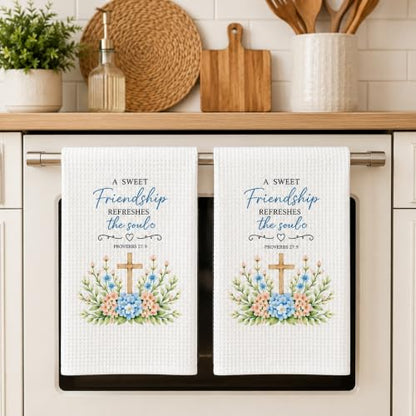 2-Piece Christian Gifts for Women, Friendship Gifts for Women, Towel Set