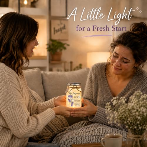 SOLMAY New Beginnings Gifts for Women, New Job Gifts for Women Keepsake Jar - color: Mason New Beginnings