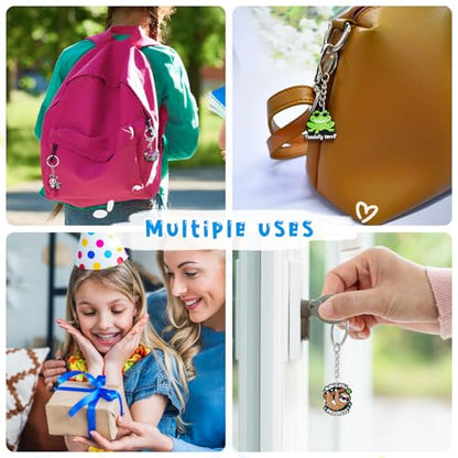 Cute Keychain Bulk,Cute Key Chain for Car Keys Purse Bag Rewards - color: Animal-30