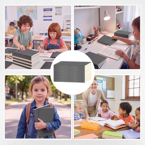 Handepo 100 Pack A5 Composition Notebooks Bulk 5"x8" Notebooks Gray - color: Gray, size: A5