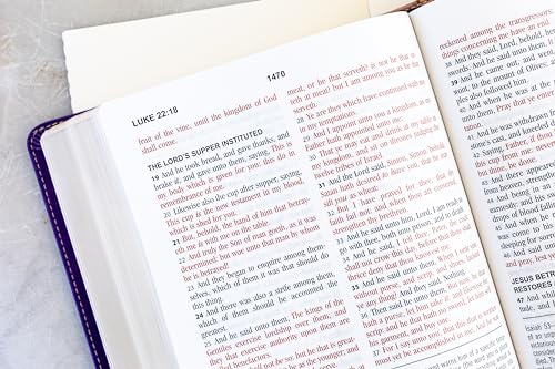 The KJV Study Bible, Large Print [Violet Floret]