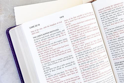 The KJV Study Bible, Large Print [Violet Floret]