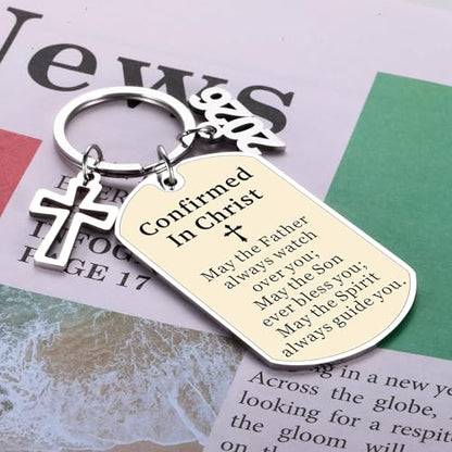 Confirmation Gift for Teen Girls, Confirmation Gifts for Boys, Boys Confirmations Gifts for Teens, 2026 Christian Bible Verse Keychain for Teens Godson Goddaughter Kids, Religious Christian Keychain