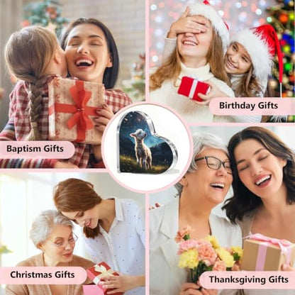 Christian Gifts for Women, Lamb of God Plaque Religious Gift for Baptism - color: Jesus Gift B