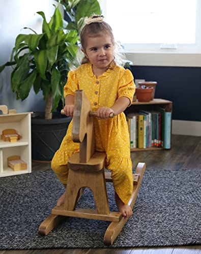 Wooden Rocking Horse, Harvest Stain - color: Harvest Stain